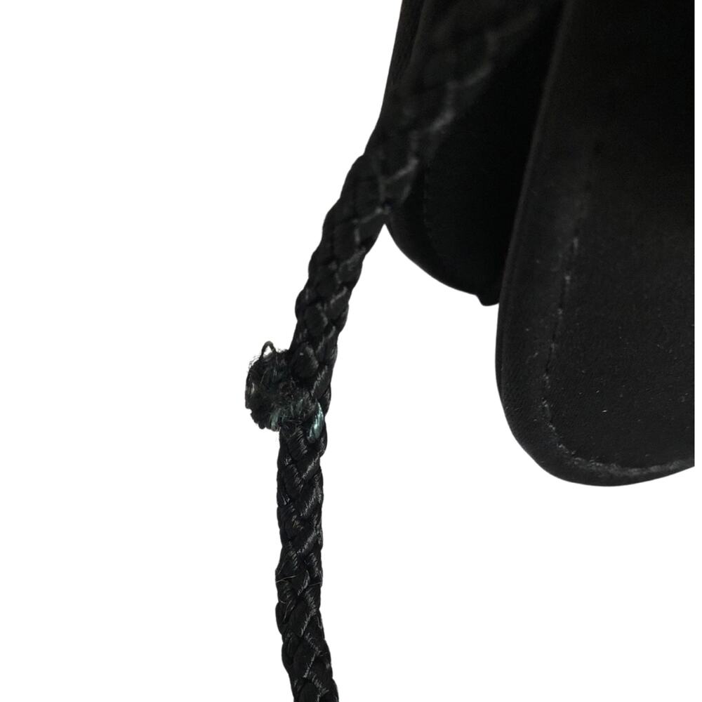 Talbots crossbody bag, Black with diamond stud design, Satin - Picture 8 of 9